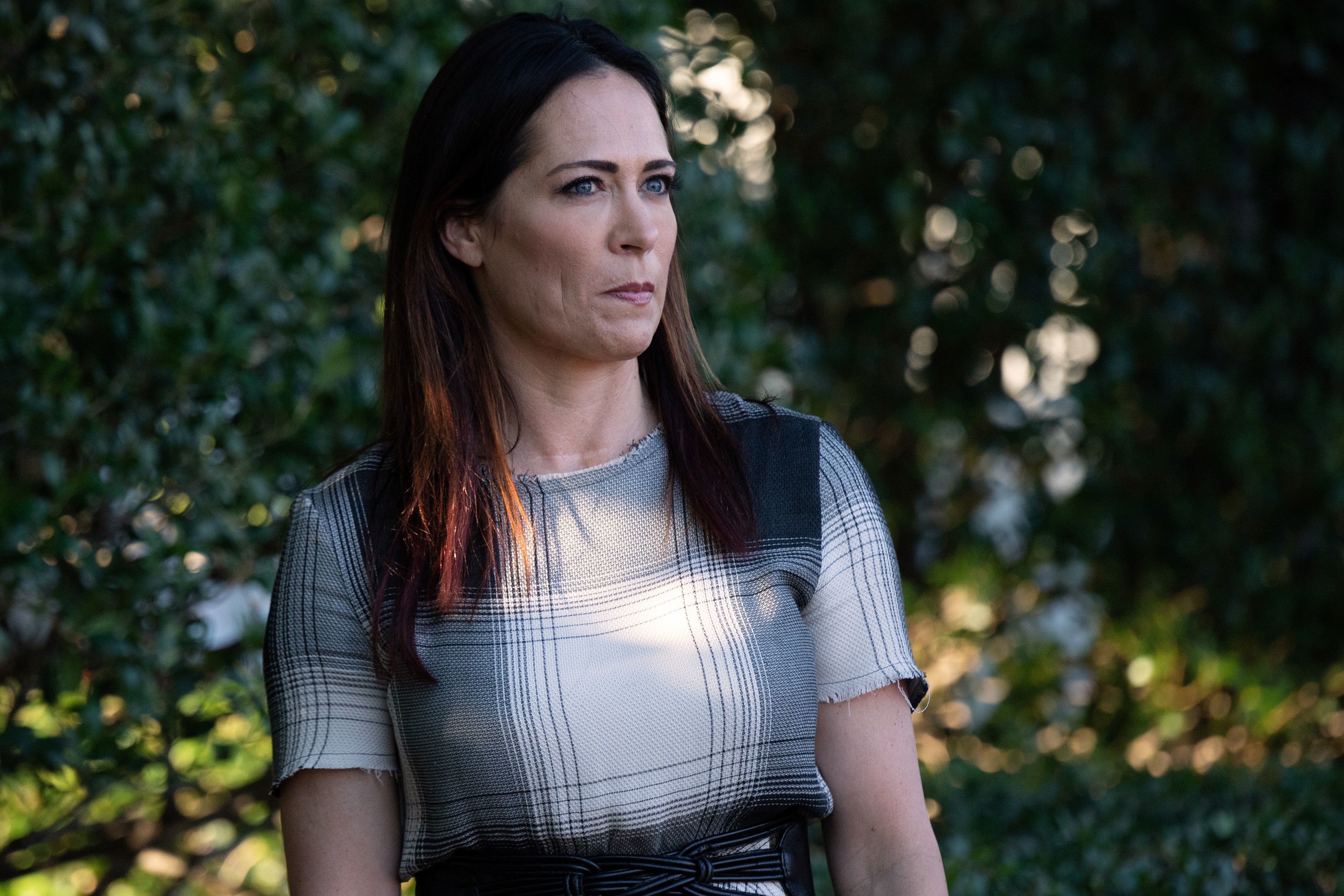 Stephanie Grisham, press secretary for first lady Melania Trump, will become President Trump's press secretary. (AFP/Getty Images)
