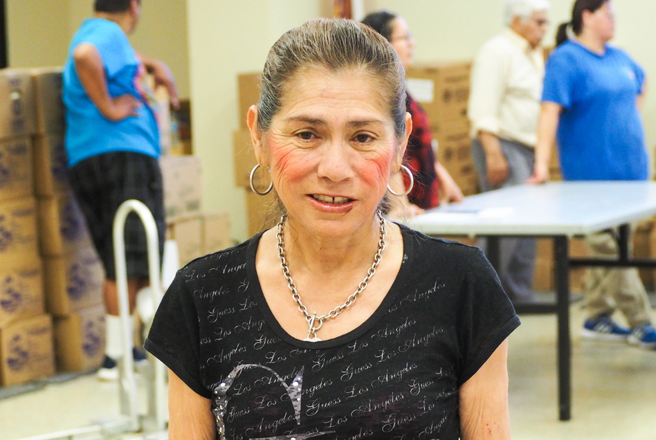 Graciela Panduro says she wants to work, but can't find a job. (Jim Zarroli/NPR)