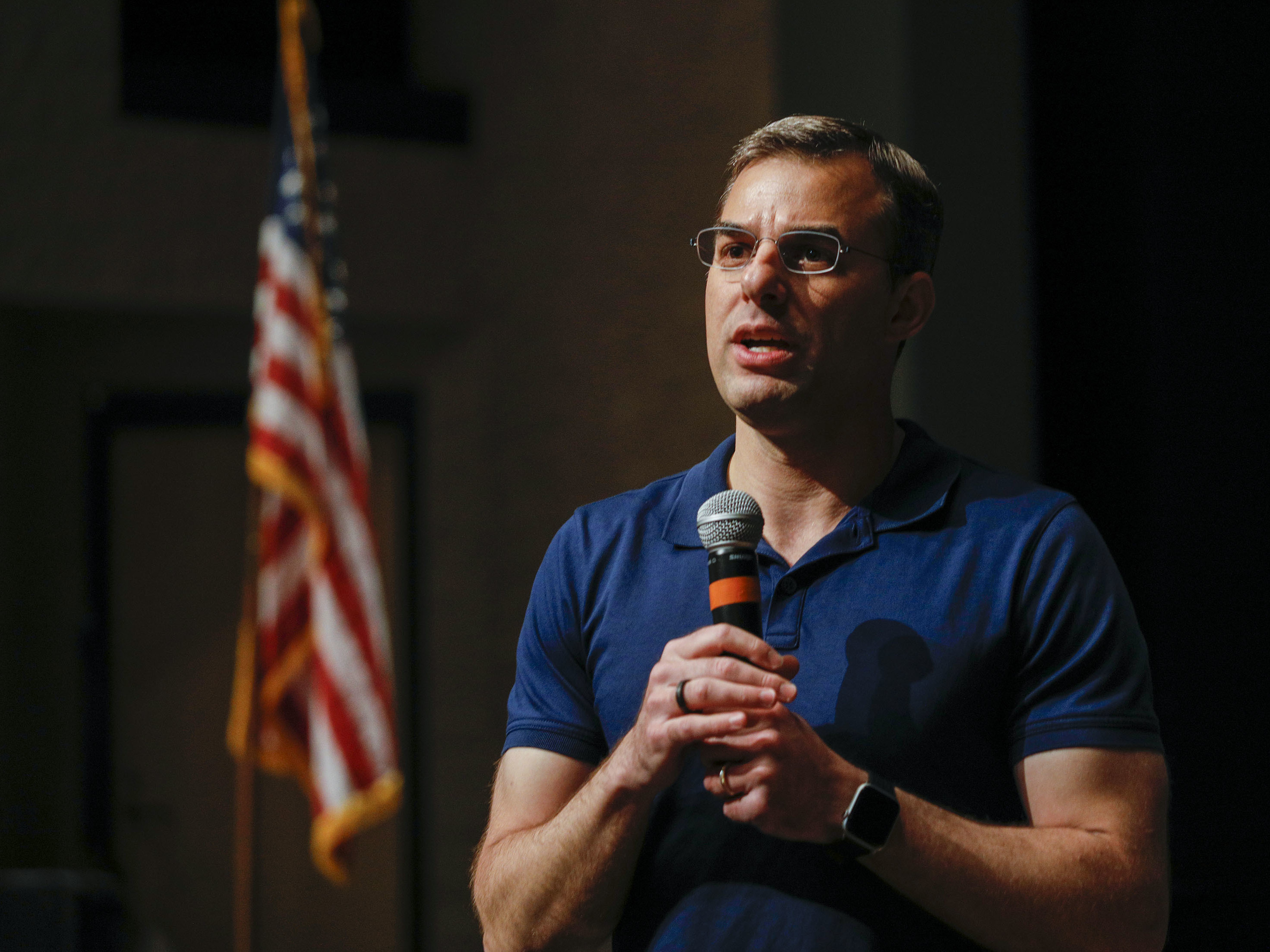 Rep. Justin Amash held a May 28 town hall meeting with constituents in Grand Rapids, Mich. (Getty Images)