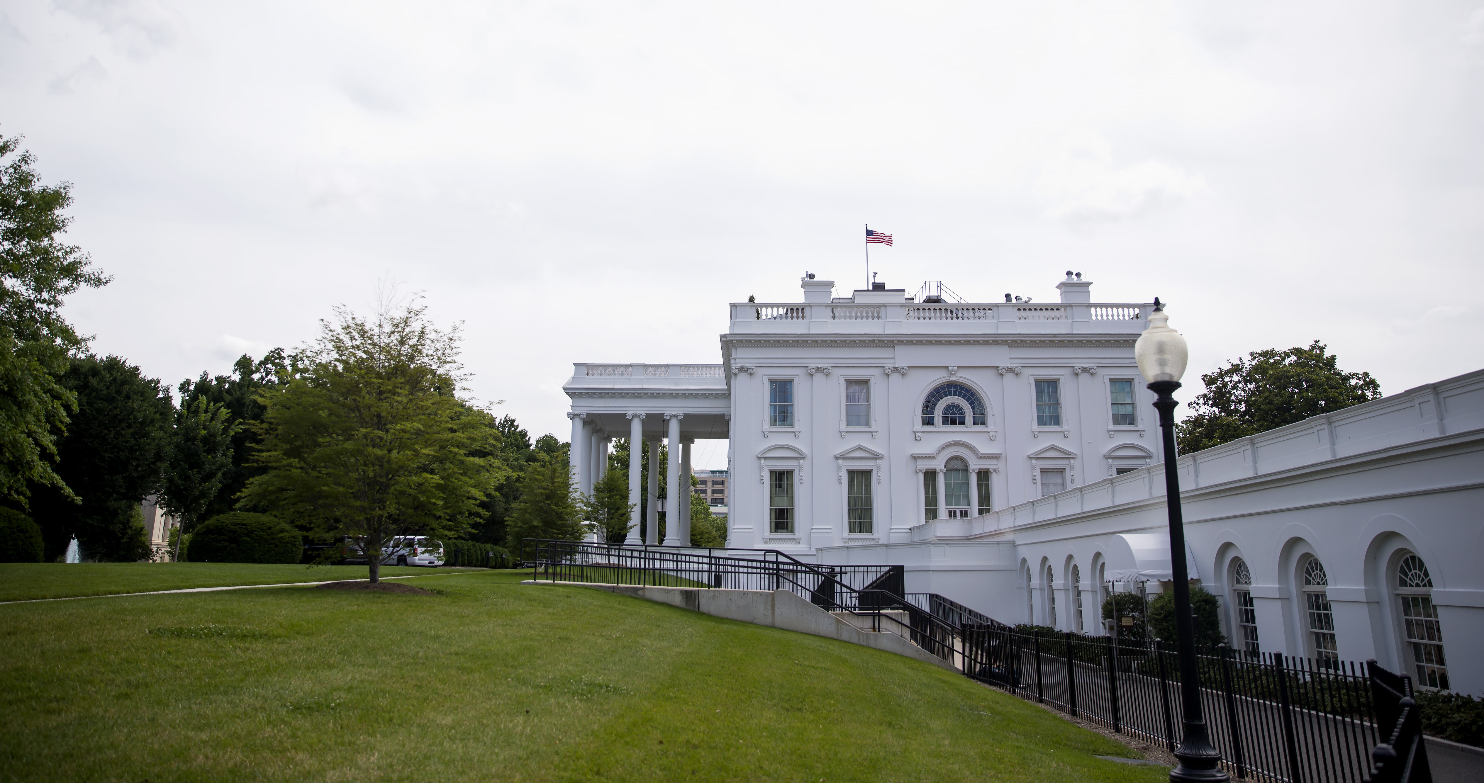 New data show that the Trump administration has significantly expanded its staffing in the past year, especially in the White House counsel's office. Above, the White House in a 2017 file photo. (Getty Images)