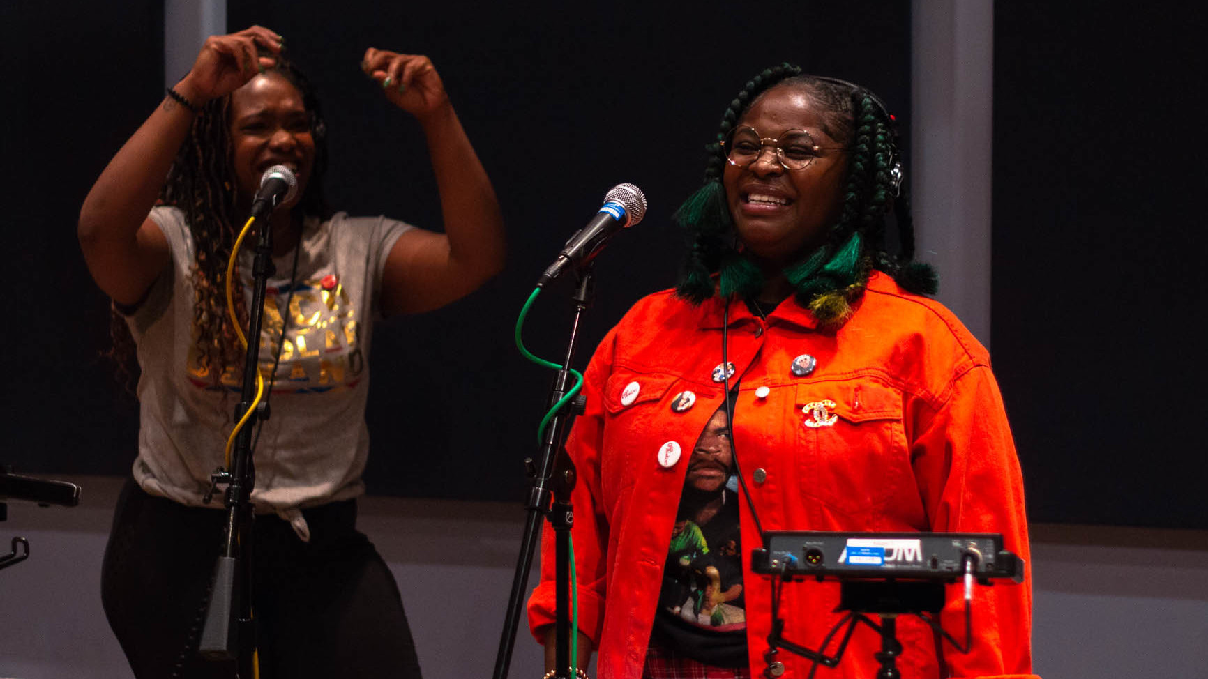 Tank and the Bangas inside the World Cafe Performance Studio (WXPN)