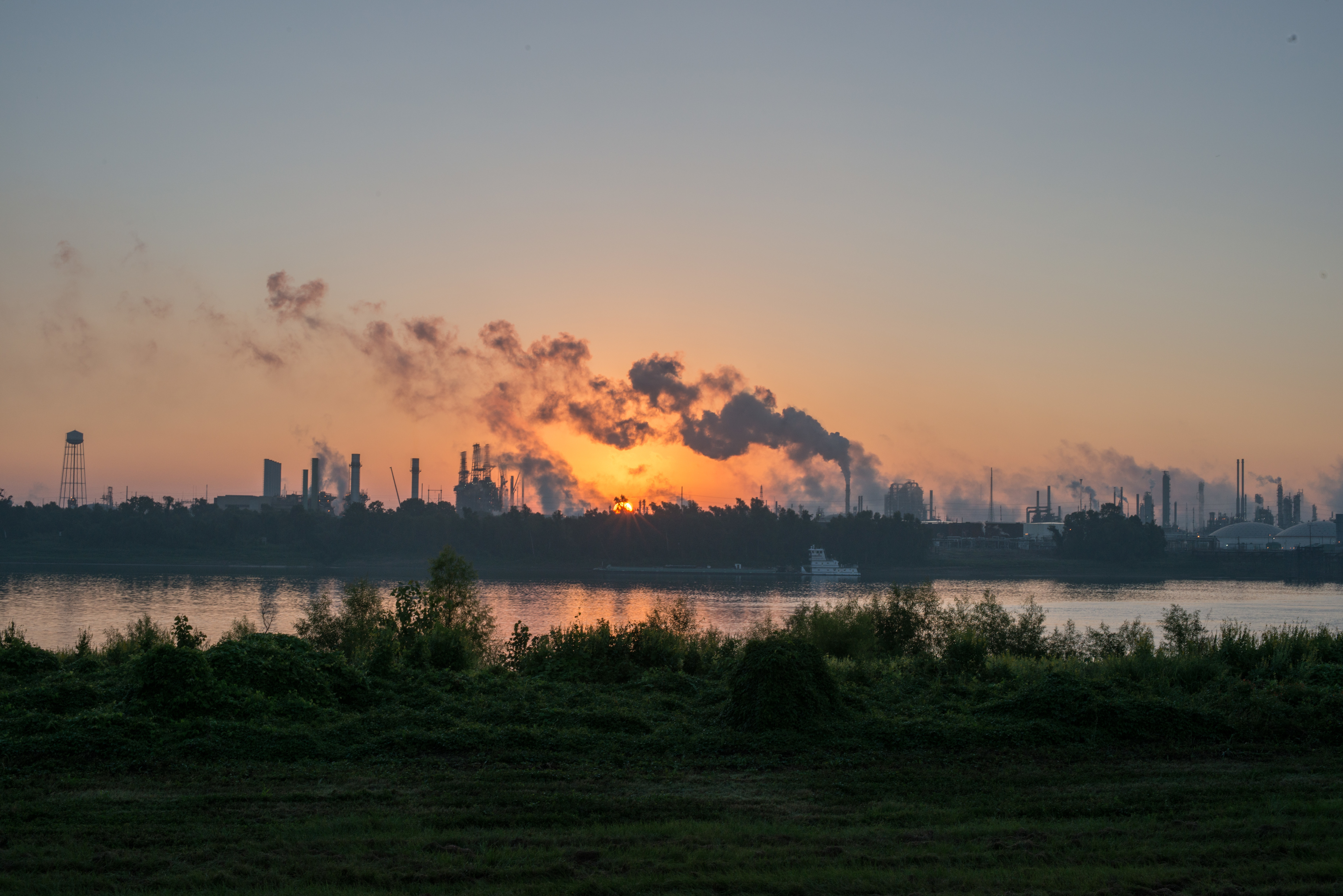 A stretch of the Mississippi River from New Orleans to Baton Rouge, La., that is crowded with chemical plants has been called "Cancer Alley" because of the health problems there.