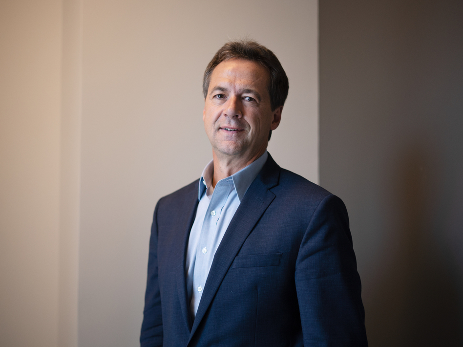 Montana Gov. Steve Bullock, a late entry to the 2020 race, hopes his red-state credentials will help him connect with voters. (Claire Harbage/NPR)