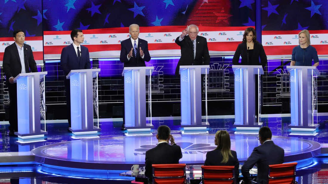 2nd Democratic Primary Debate: See Which Candidates Made The Cut : NPR