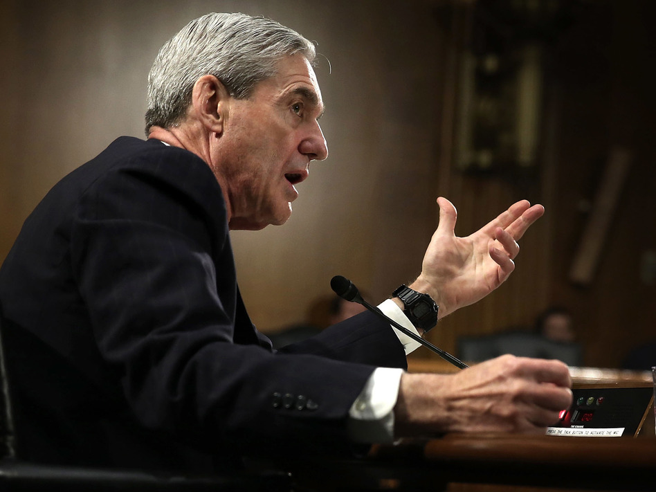 Then-FBI Director Robert Mueller testified during a Senate hearing in 2013. Lawmakers are studying old film to prepare for his hearings scheduled for next week. (Alex Wong/Getty Images)
