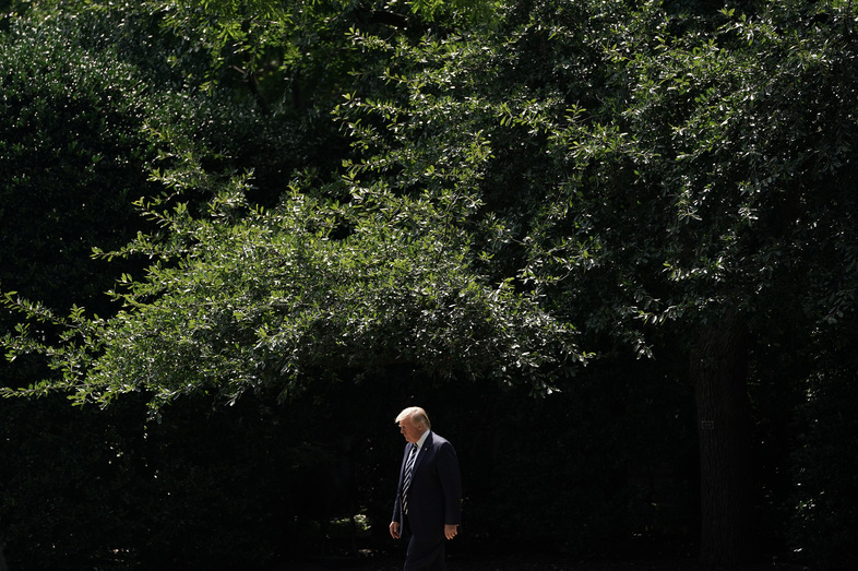 President Trump has his highest approval rating yet, even though his reelection prospects continue to be lackluster. (Chip Somodevilla/Getty Images)
