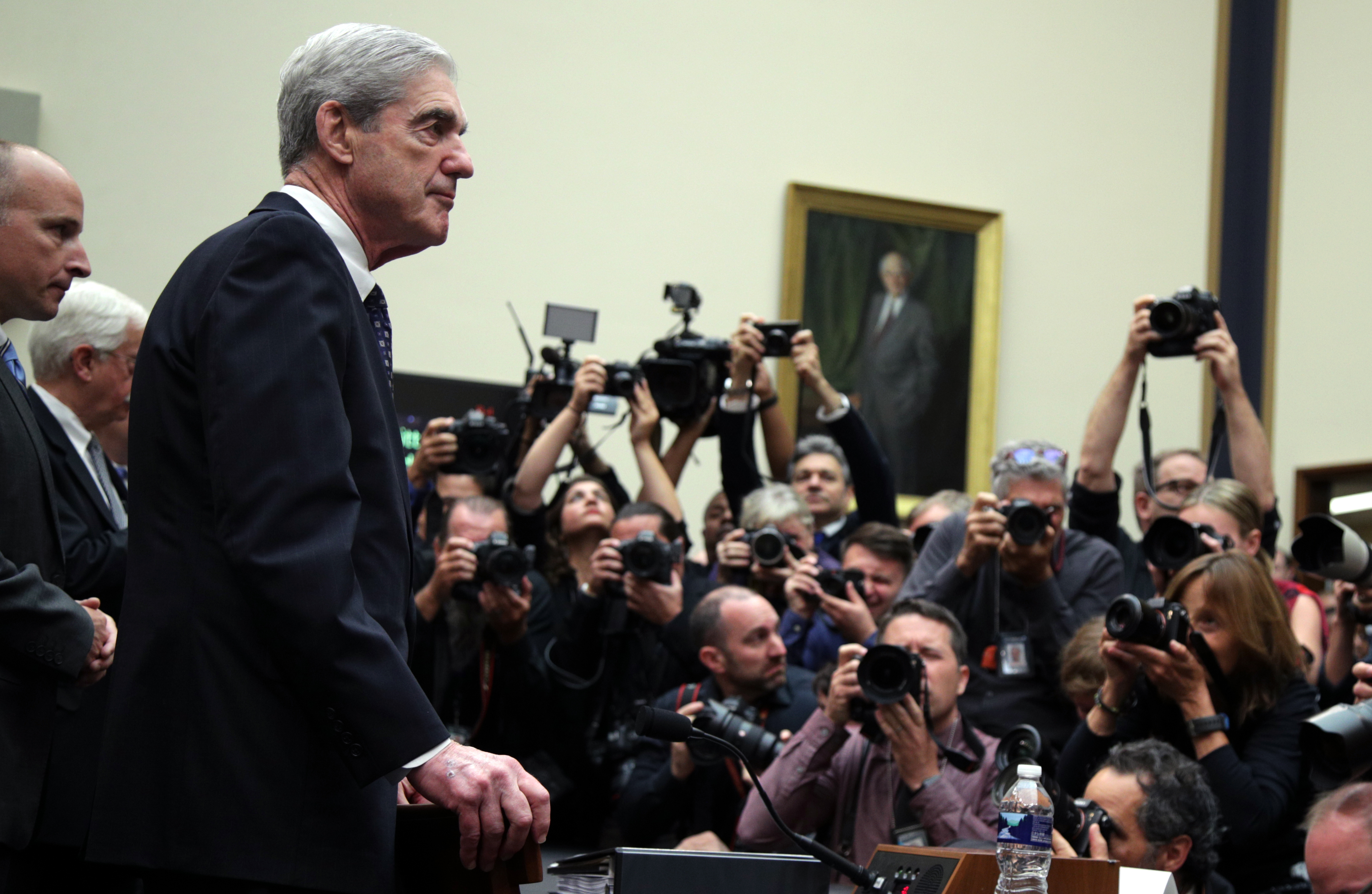 Former special counsel Robert Mueller arrives to testify to the House Judiciary Committee about his report on Russian interference in the 2016 presidential election on Wednesday. (Getty Images)