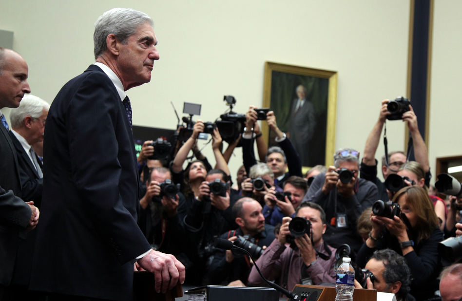 Former special counsel Robert Mueller arrives to testify to the House Judiciary Committee about his report on Russian interference in the 2016 presidential election on Wednesday. (Alex Wong/Getty Images)