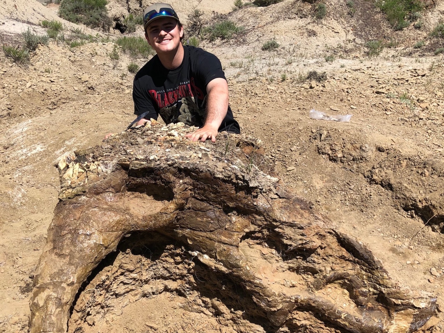 College Student Discovers 65-Million-Year-Old Triceratops Skull