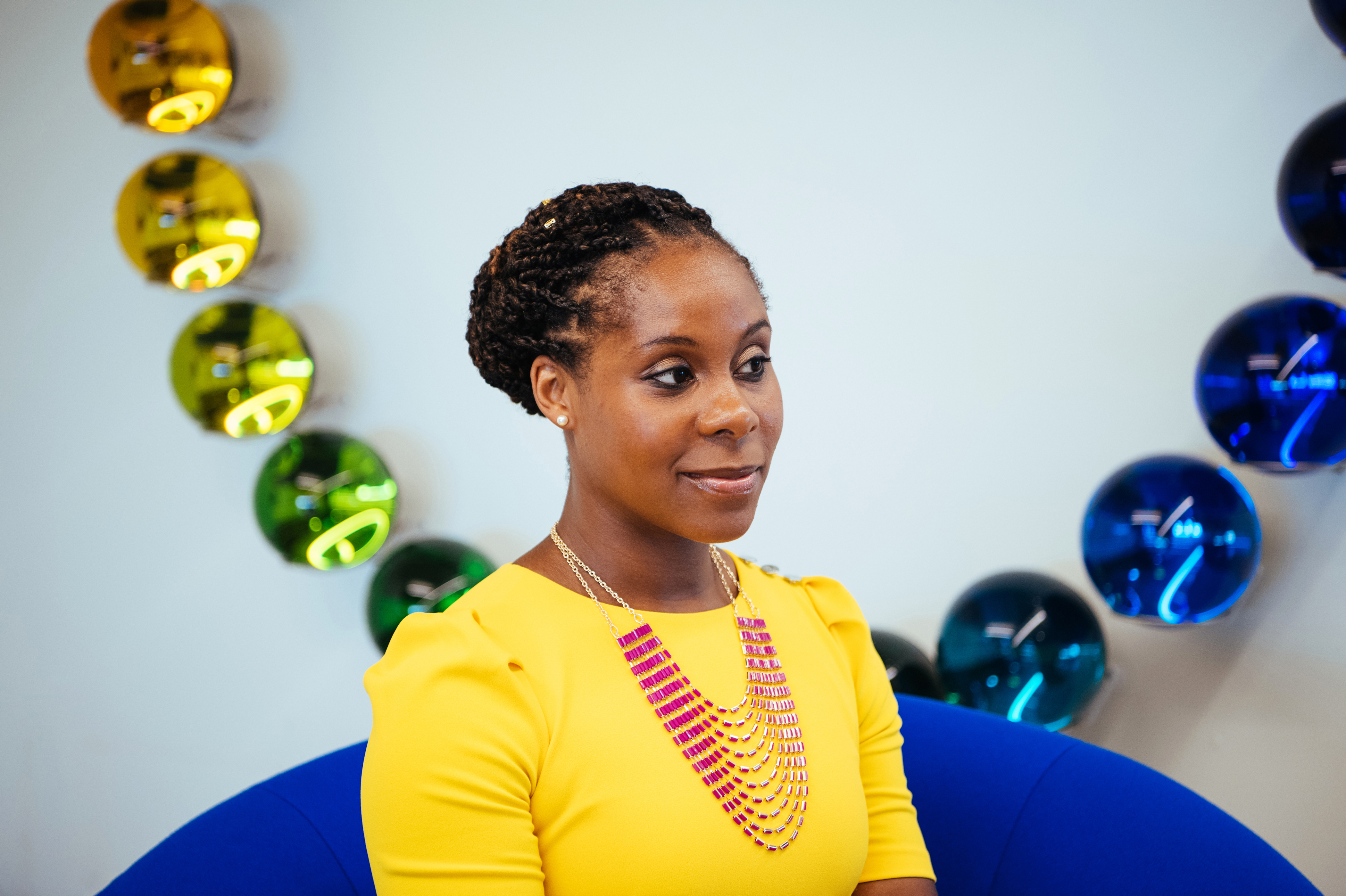 Altovise Ewing, who has a doctorate in human genetics and counseling, now works as a genetic counselor and researcher at 23andMe, one of the largest direct-to-consumer genetic testing companies, based in Mountain View, Calif. (Karen Santos for NPR)