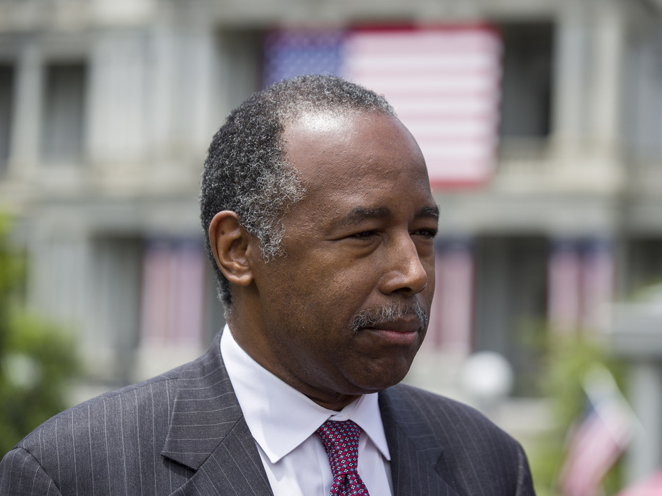 HUD Secretary Ben Carson said he asked President Trump whether he would be willing to work with Rep. Elijah Cummings to bring relief to Baltimore. Carson says Trump responded he would be "happy to." (Alex Brandon/AP)