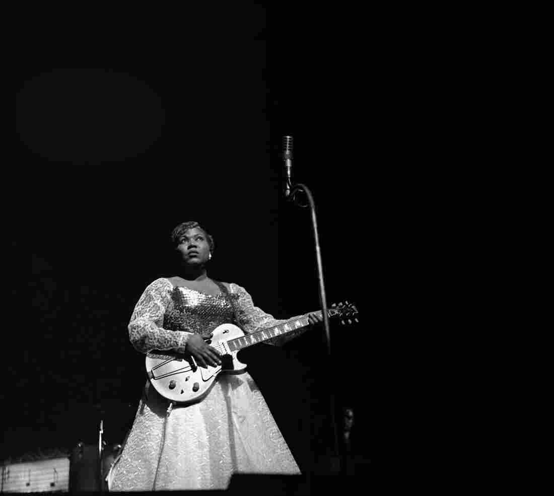 Sister Rosetta Tharpe on stage in 1959.