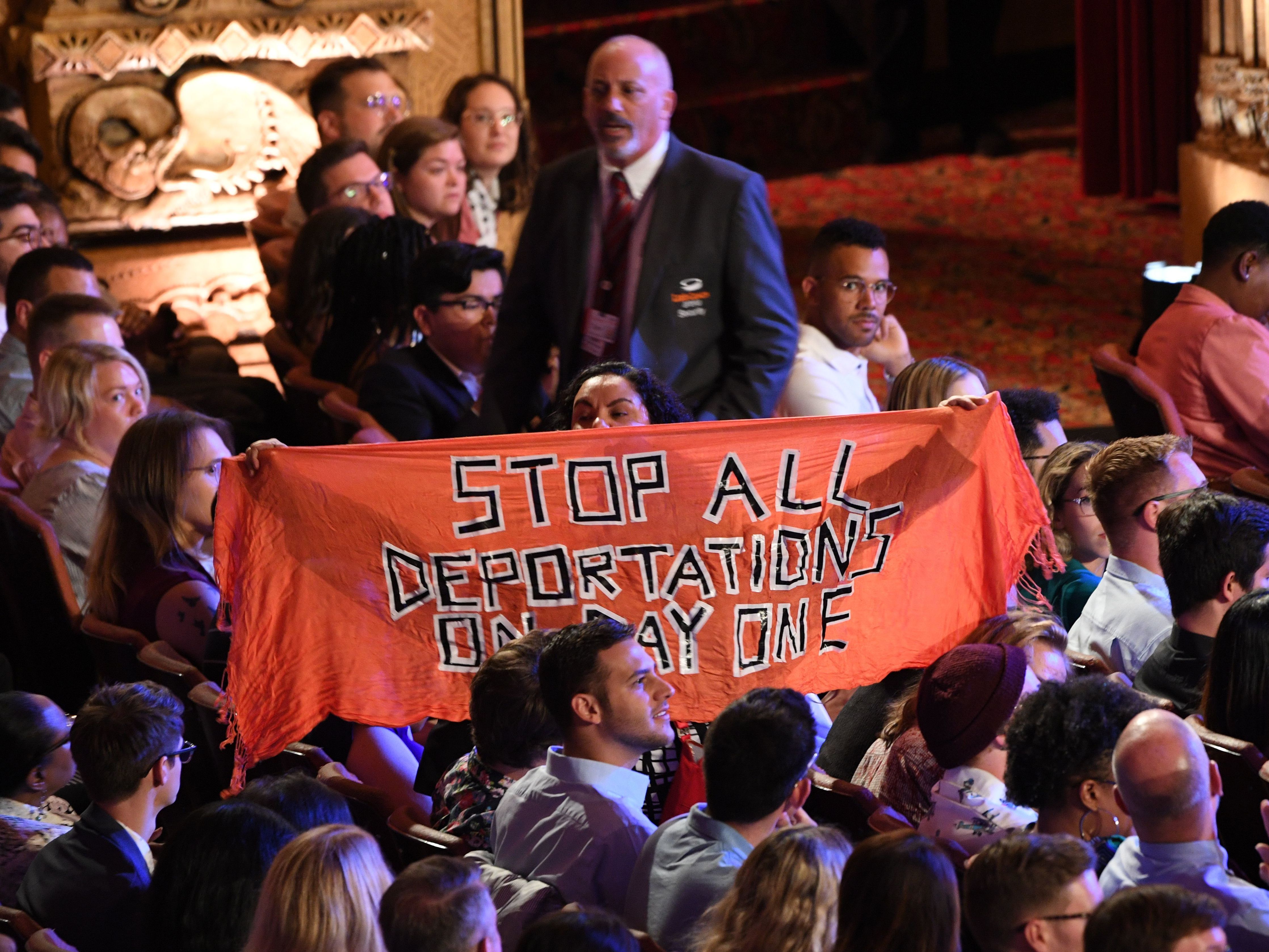 Protests On Immigration, Policing Disrupt 2nd Night Of Democratic Debate