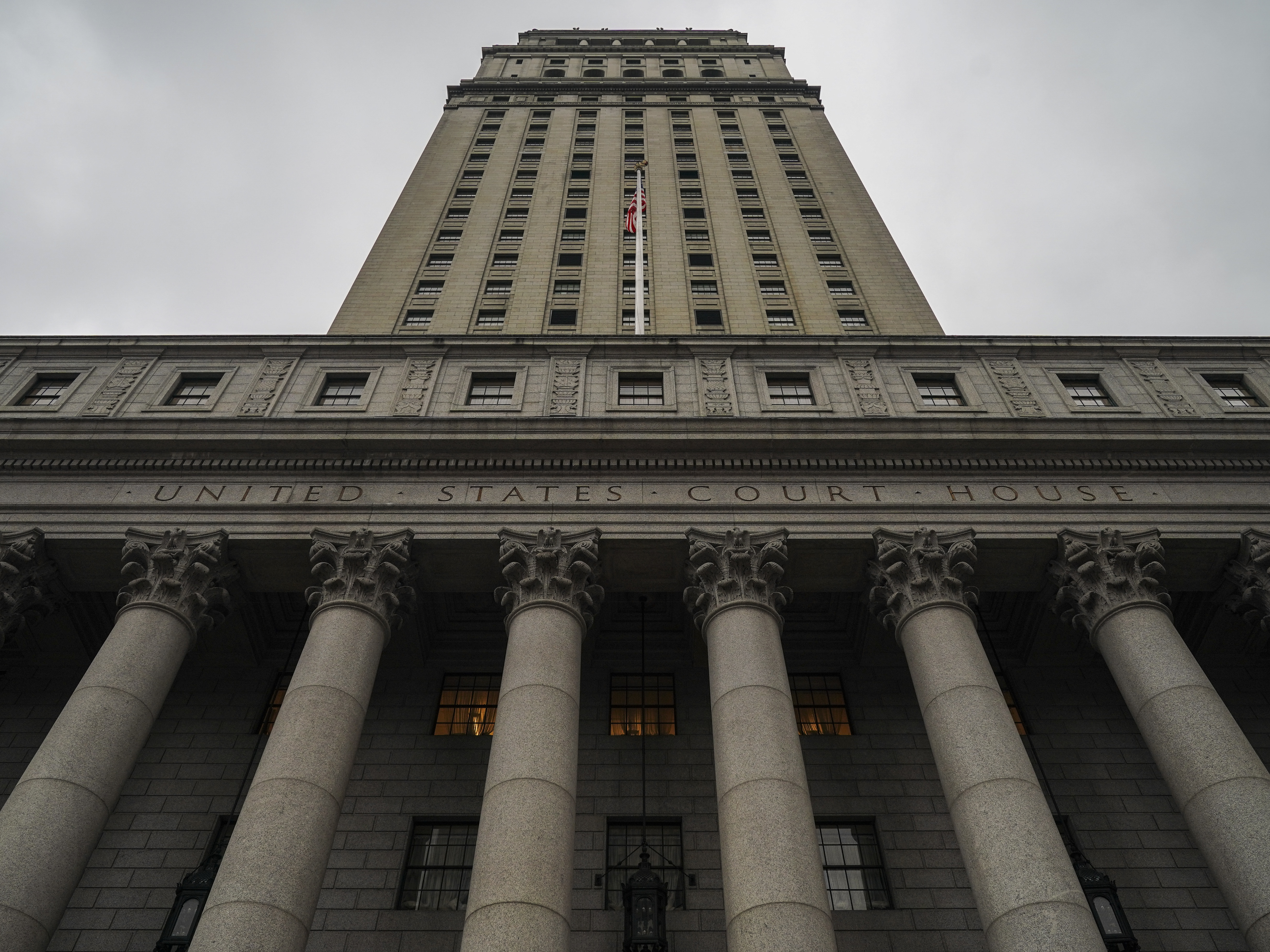 The Thurgood Marshall United States Courthouse, which hears cases from the United States District Court for the Southern District of New York and United States Court of Appeals for the Second Circuit, stands in Lower Manhattan, N.Y., on Jan. 18. (Getty Images)