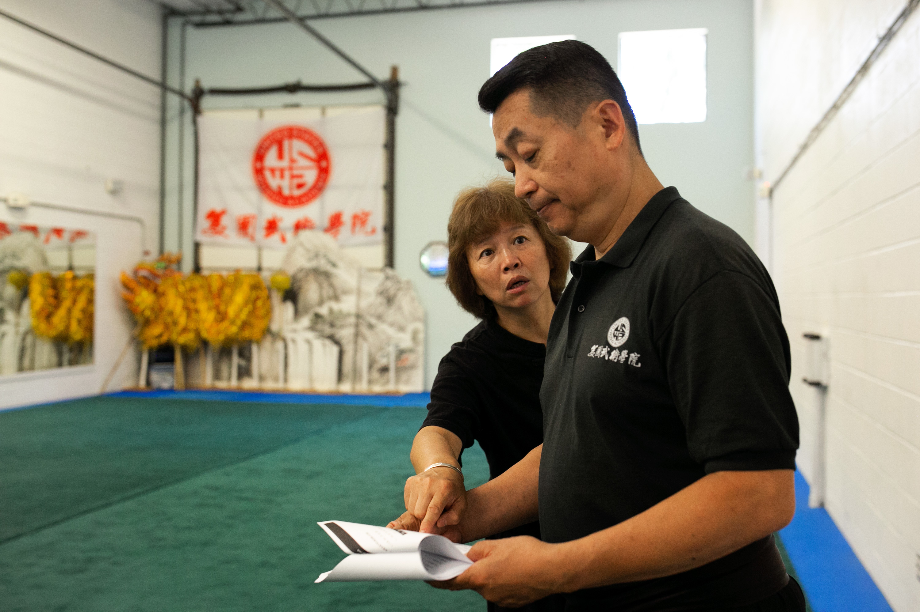 Wushu Coaches Help Chinese Students Master Literacy And 'Become A Better Person' 7 Pei and Zhang have different, but complementary, personalities. Pei is a joker, Zhang is more strict.