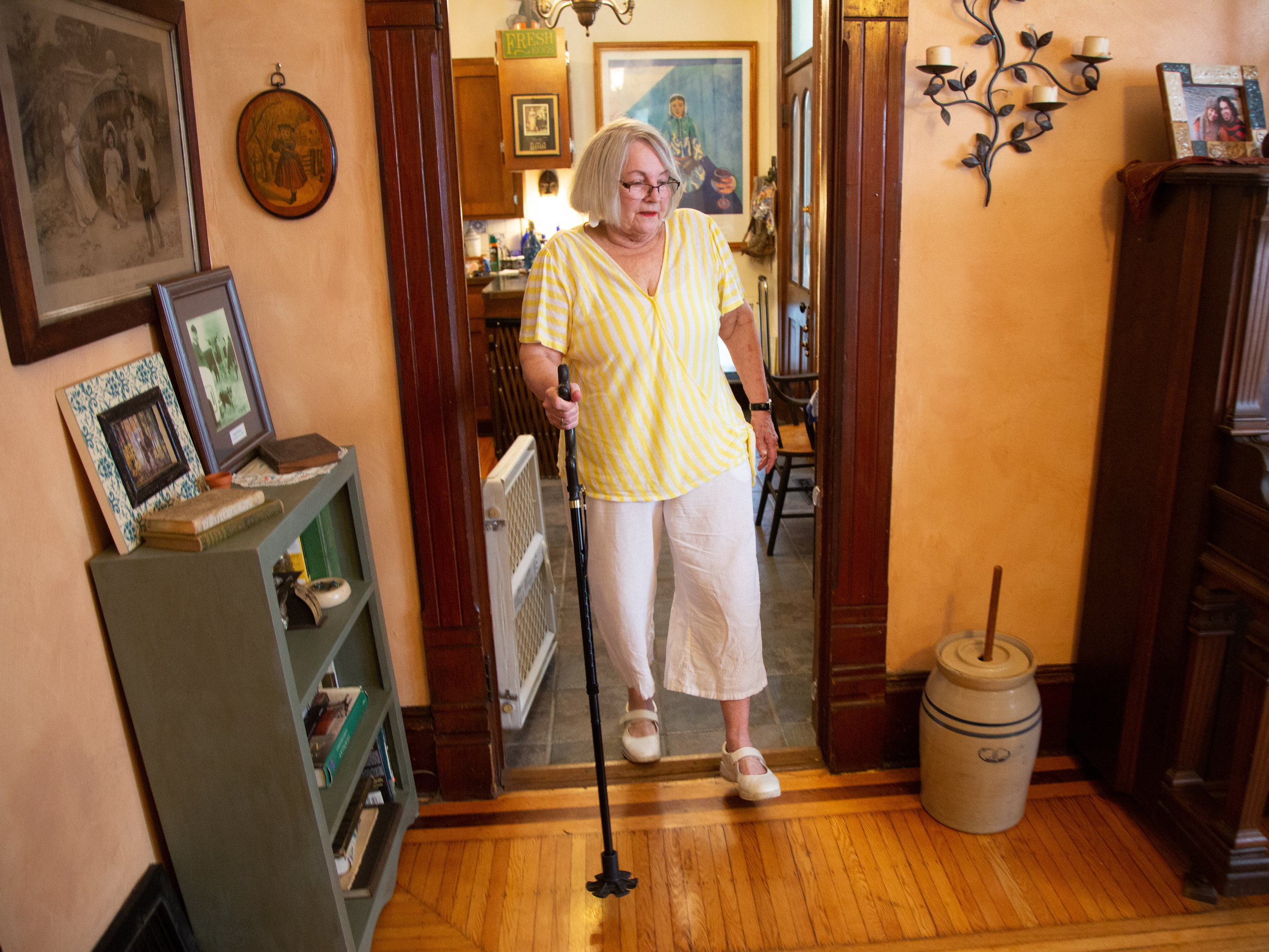 No Mercy: After The Hospital Closes, How Do People Get Emergency Care? 3 Barbara Woodward's bumpy ride was just the beginning of a difficult journey. She had shattered her femur and had trouble healing after an emergency surgery. In May, Woodward had a full hip replacement in Kansas City, Kan.
