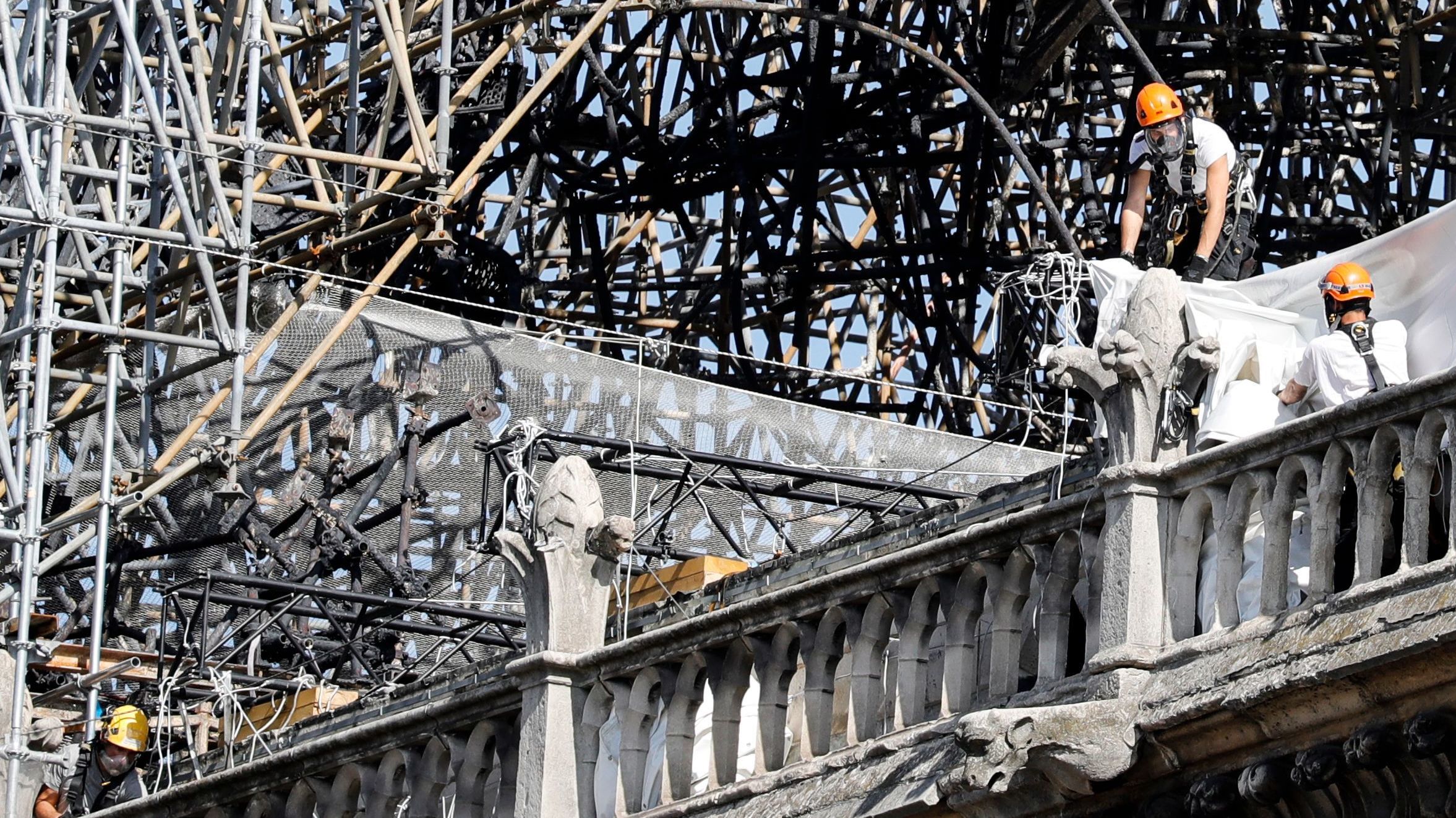 Notre Dame Repair Crews Are Back To Work, But Paris' Lead Concerns Remain NPR