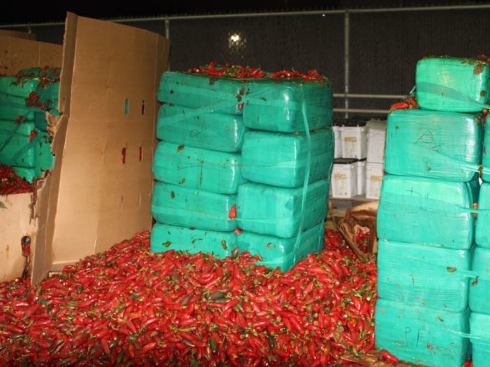 Spicy with a twist: Nearly 4 tons of pot found in jalapeño shipment
