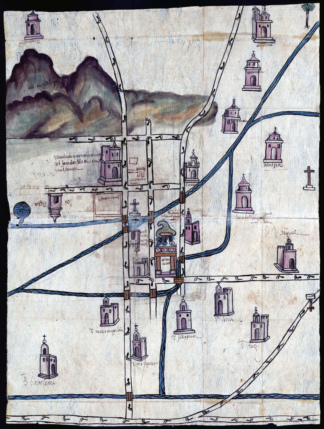 schematic drawing of american map