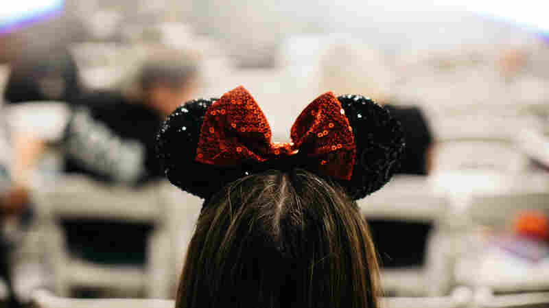 Mickey Mouse ears at the Kraftland exhibit.