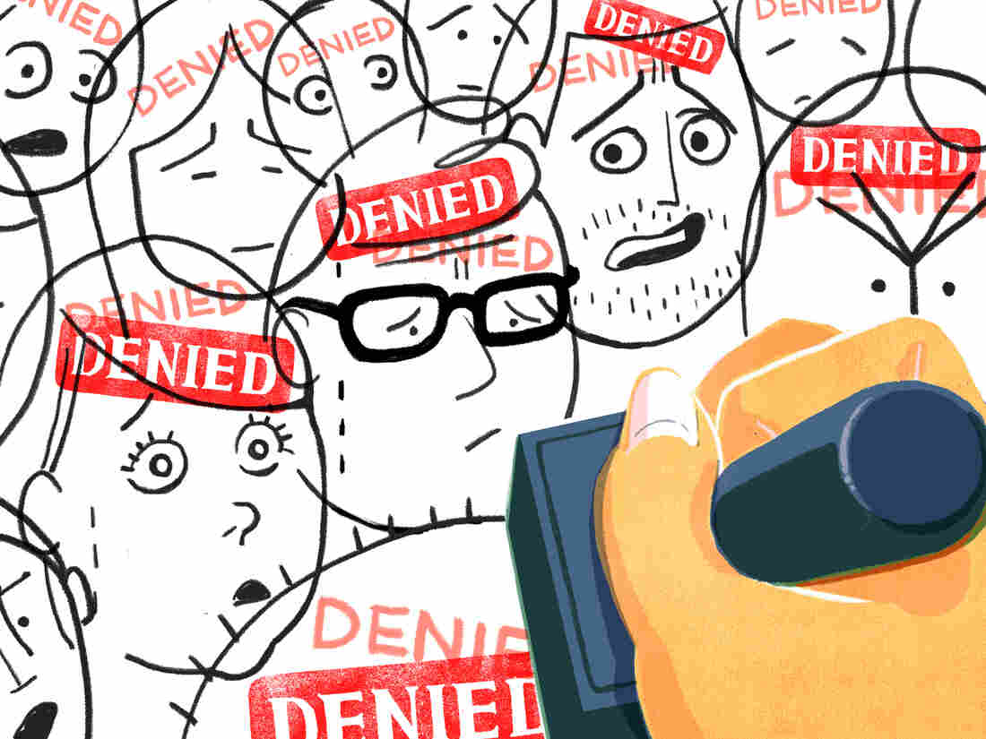 Applicants stamped with a "denied" stamp.