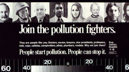 A Keep America Beautiful ad that was made in partnership with the Ad Council. (Library of Congress)