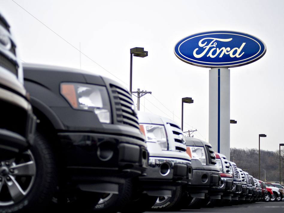 Ford Motor Co., BMW, Honda and Volkswagen received letters from the Justice Department about a deal they entered with California earlier this year for reducing vehicle emissions. (Bloomberg/Bloomberg via Getty Images)