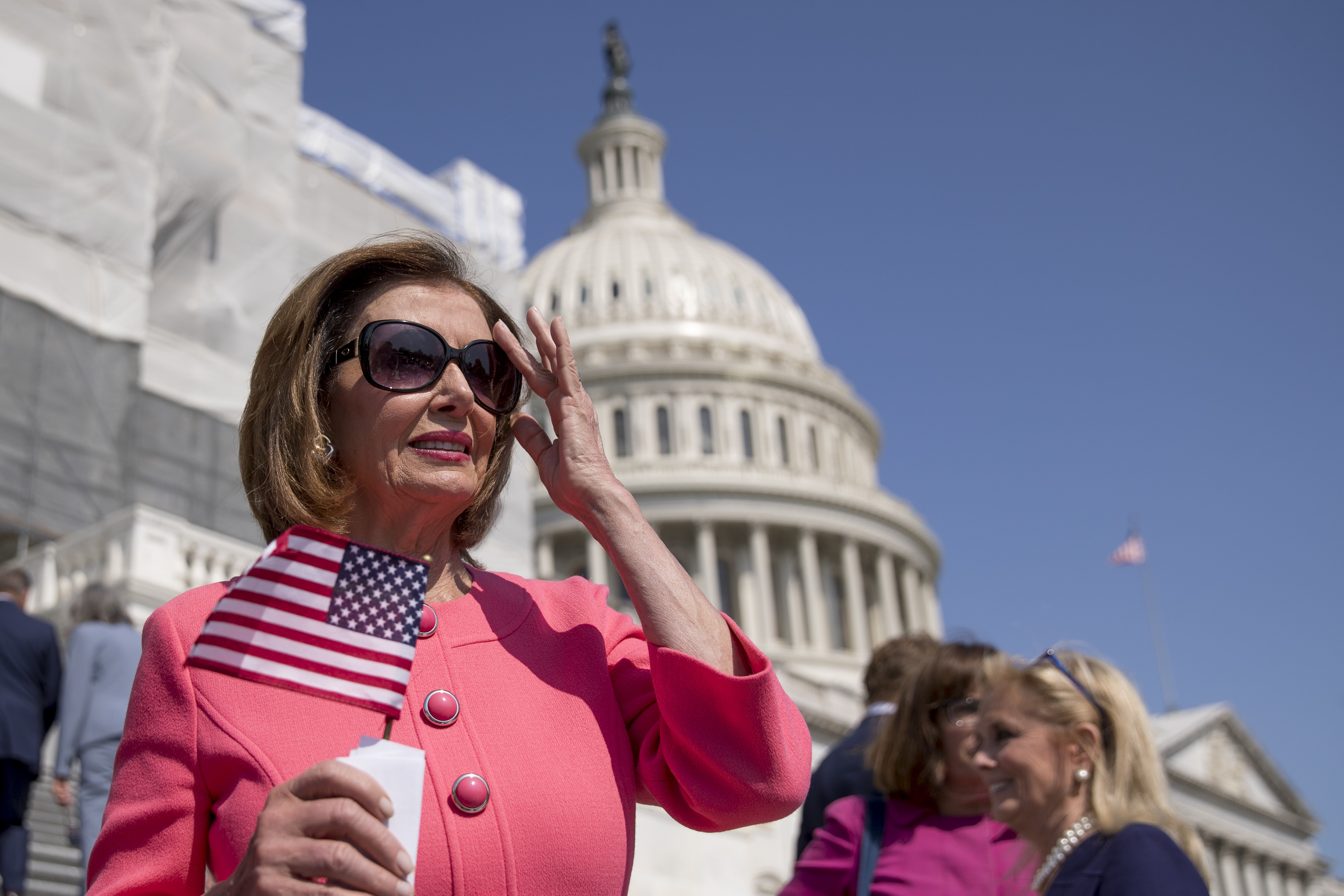House Speaker Nancy Pelosi outside the U.S. Capitol on July 25, 2019.