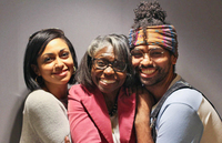 At StoryCorps in Baltimore last month, retired Col. Denise Baken (center) told her children, Christian Yingling and Richard Yingling, about the discrimination she faced as a black woman in the Army.