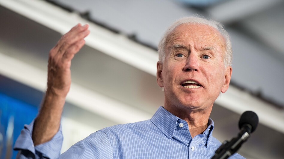 Former Vice President Joe Biden is calling for President Trump's impeachment unless he complies with all of Congress' requests relating to a phone call Trump had with the Ukranian president. (Sean Rayford/Getty Images)