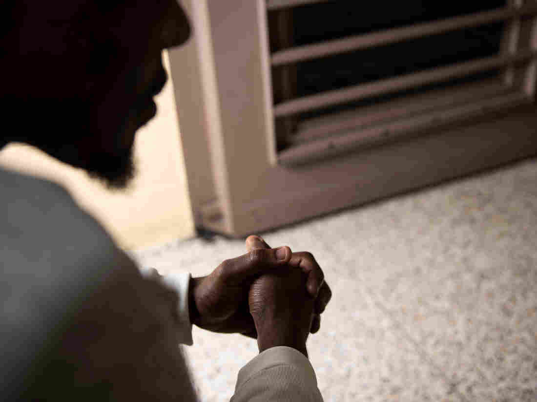 A prisoner at Waupun Correctional Institution, a maximum security prison in Waupun, Wis., sits for a portrait in April.