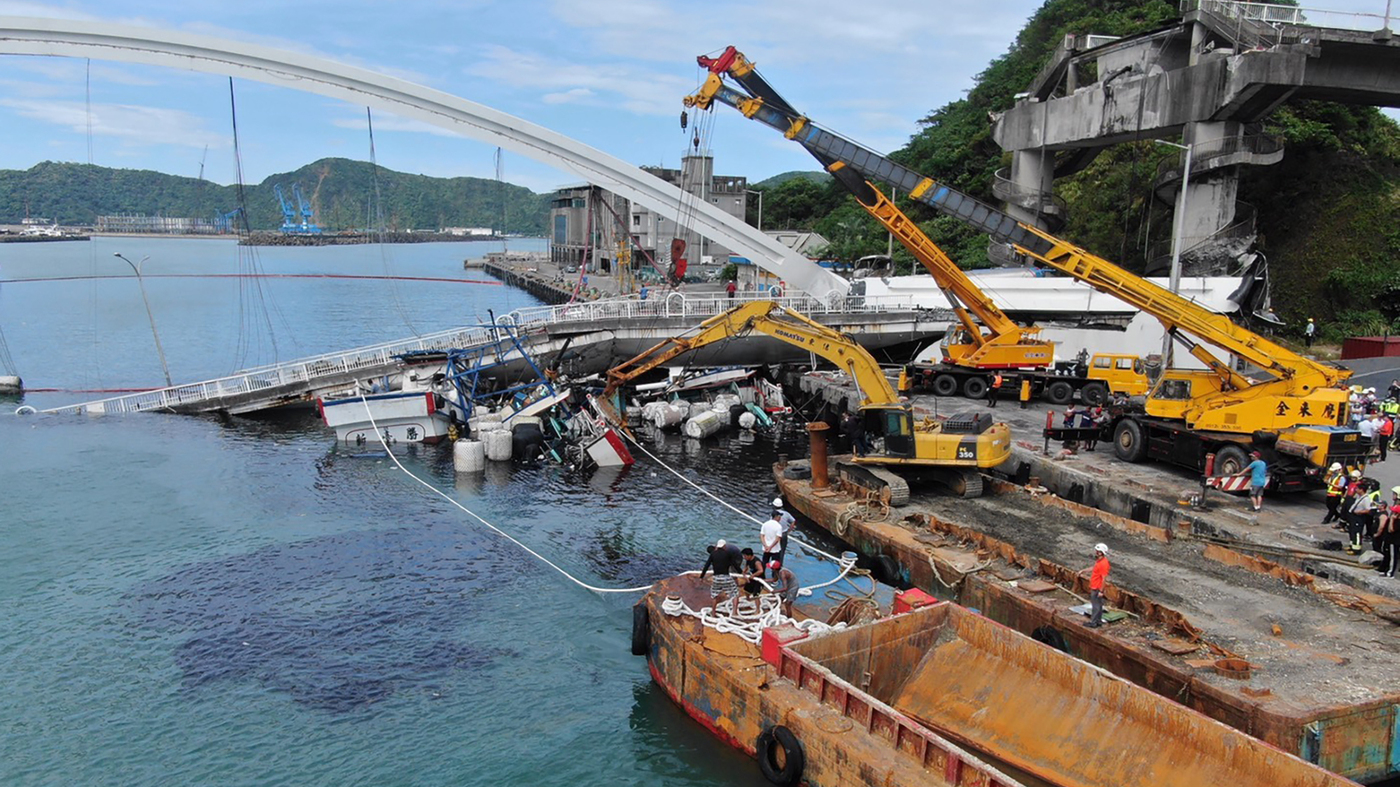 WATCH: Bridge Collapses In Taiwan And Oil Tanker Crashes To The Ground