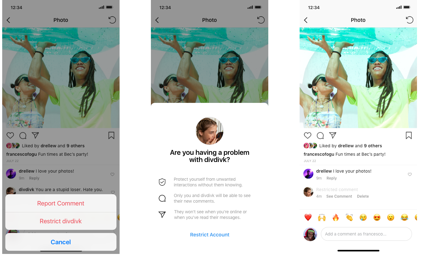 Instagram Rolls Out 'Restrict' Feature to Control Bullies' Comments : NPR