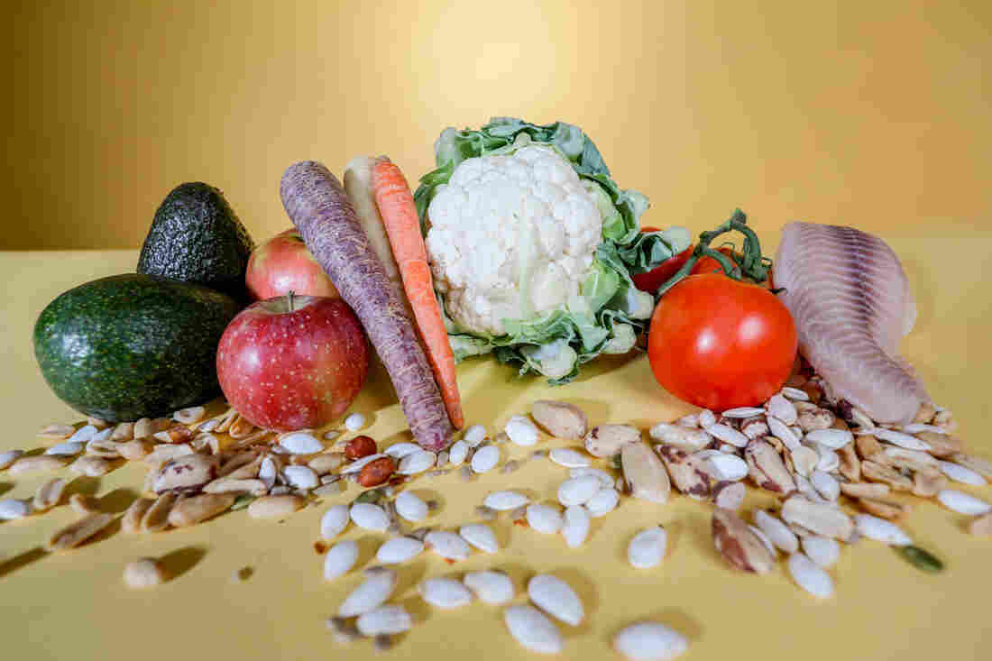 For a healthy diet, try to eat more nuts, seeds, fruits, vegetables, healthy fats and omega-3 fatty acids.