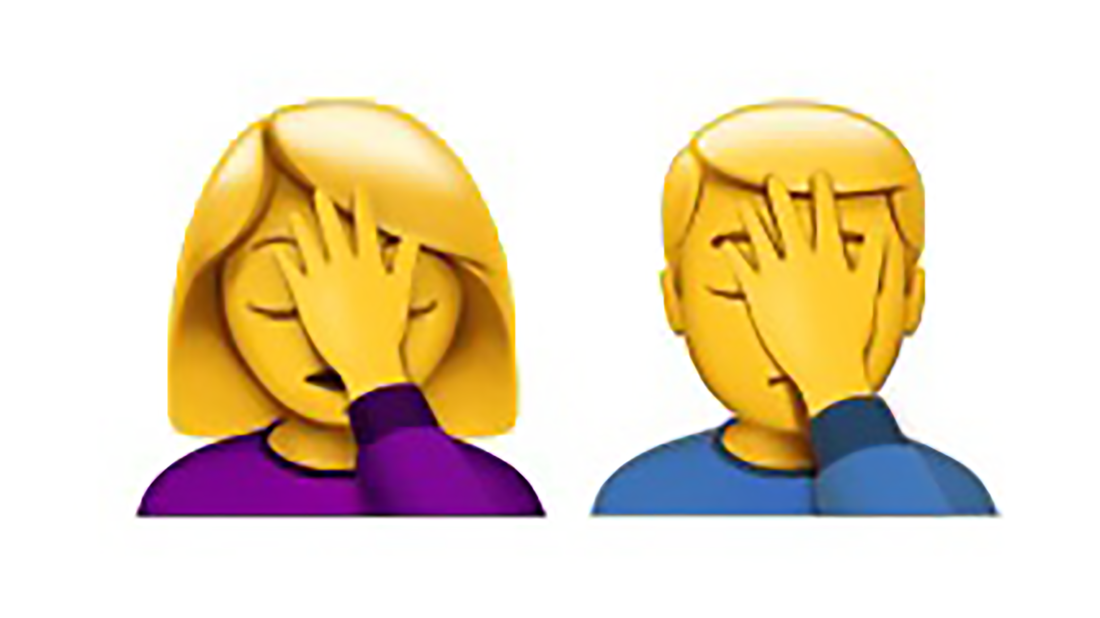 Facepalm emoji.