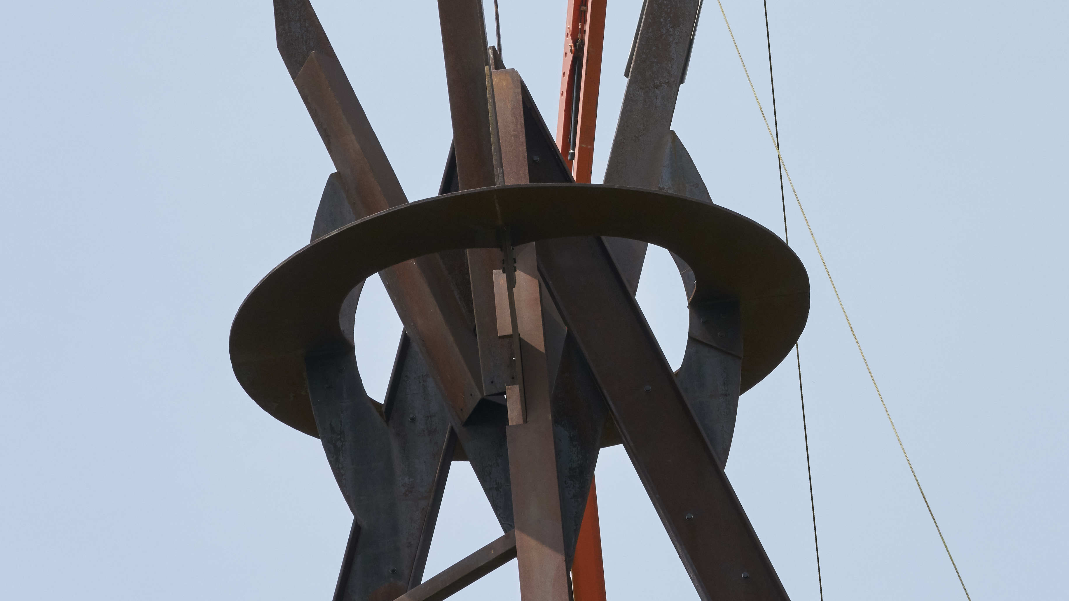 Celebrated Sculptor Mark di Suvero Installs His Largest Work : NPR