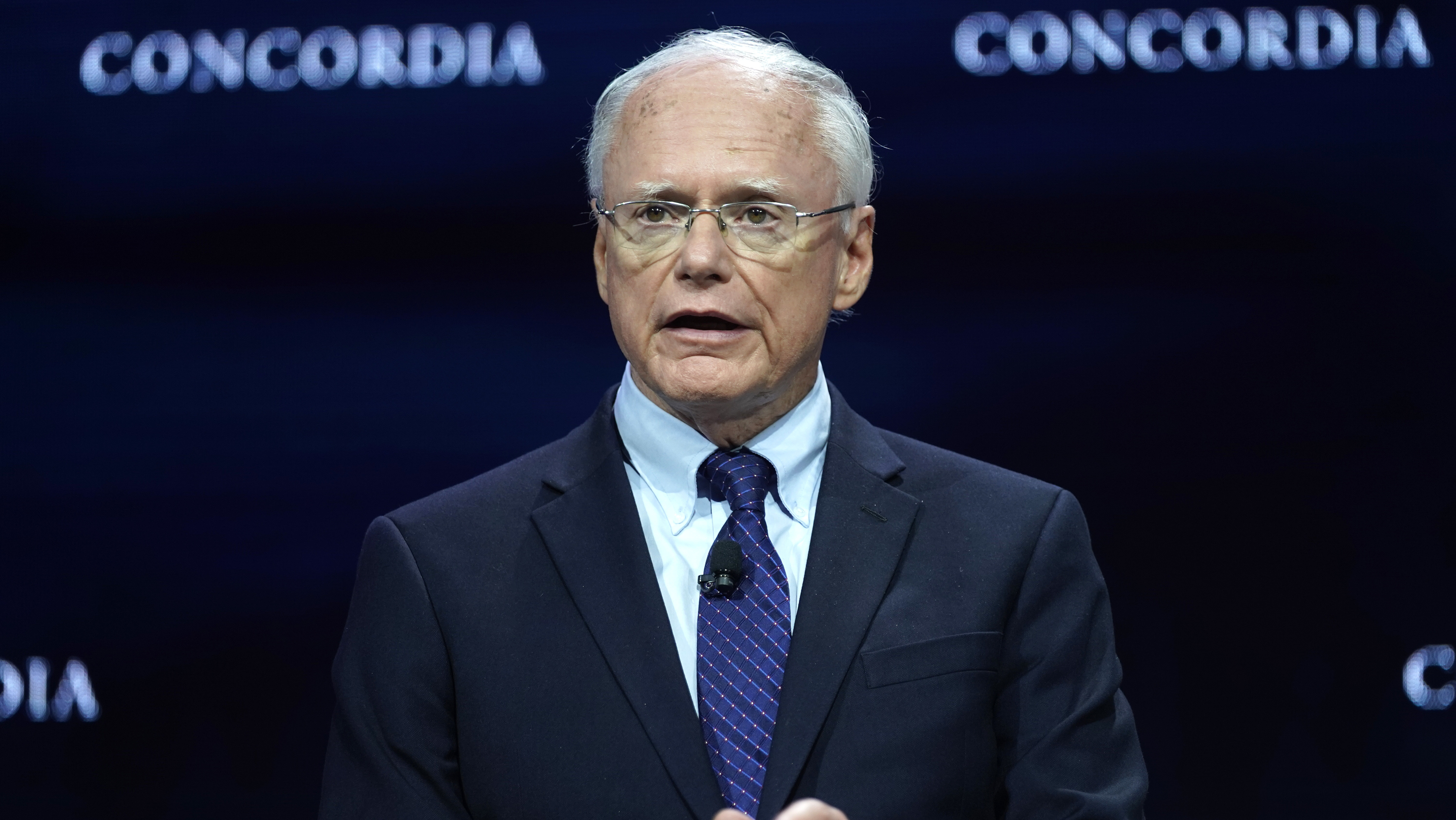 James Jeffrey speaks onstage during the 2019 Concordia Annual Summit last month in New York City. Jeffrey, the U.S. special representative for Syria, is scheduled to testify before members of the Senate Foreign Relations Committee Tuesday afternoon. (Getty Images for Concordia Summit)
