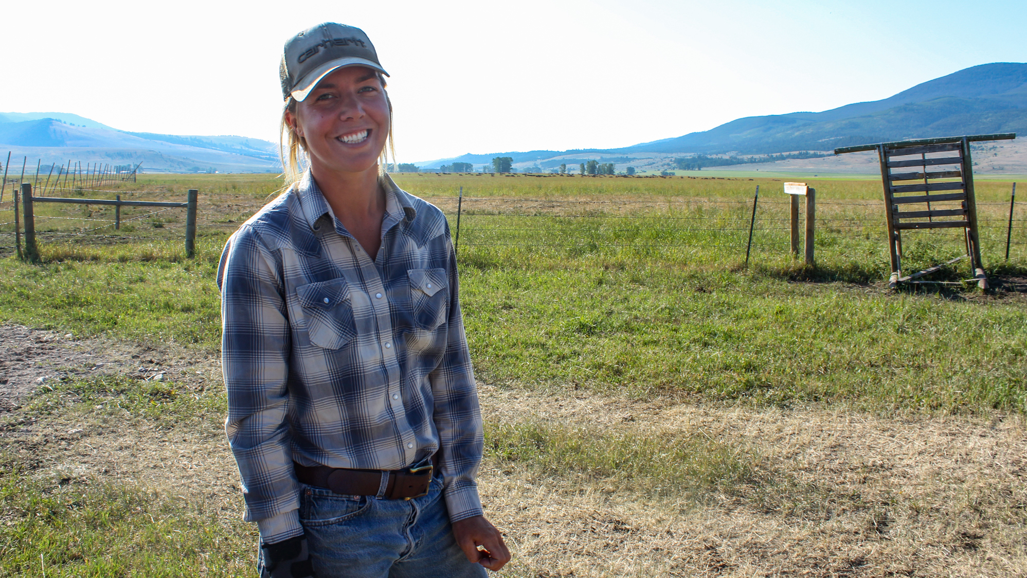 Kate Clyatt, 28, works seasonally as a ranch hand in southwest Montana, and relies on the state