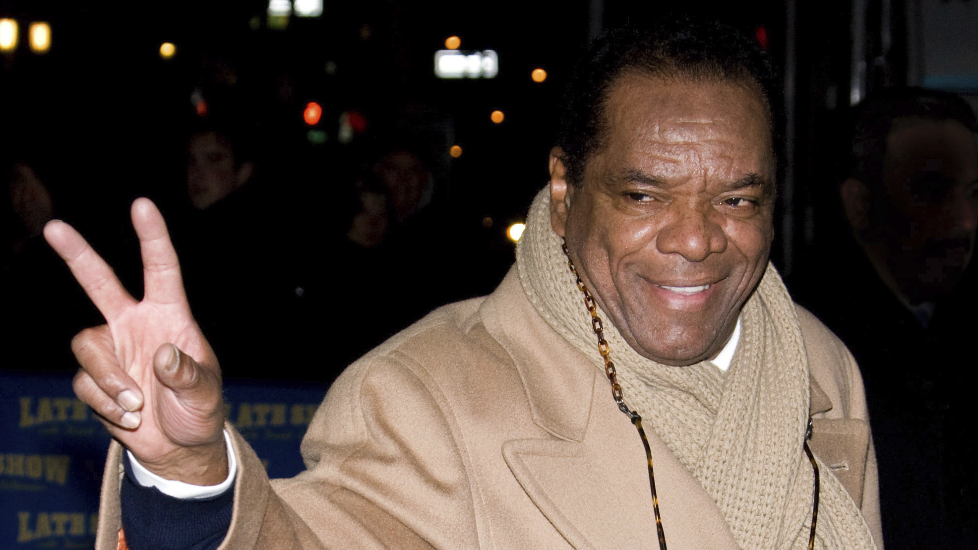 John Witherspoon leaves a taping of The Late Show with David Letterman in New York, in Dec. 2009. Actor-comedian Witherspoon, who memorably played Ice Cube