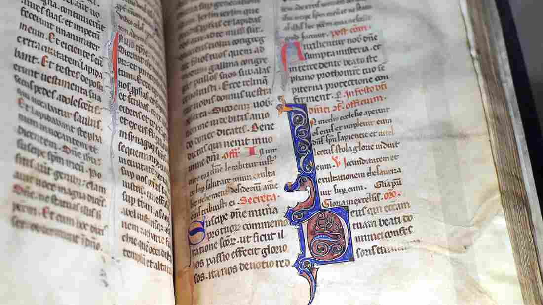 A medieval manuscript which belonged to friars of the Dominican order, is on display at the Bibliothèque détude et du patrimoine (Library for Study and Heritage) in Toulouse on December 3, 2016.