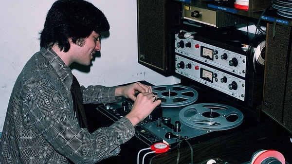 Jay Kernis edits tape for a story at NPR in the late 1970s. Kernis left NPR in 1987. He is now a producer for CBS' Sunday Morning.