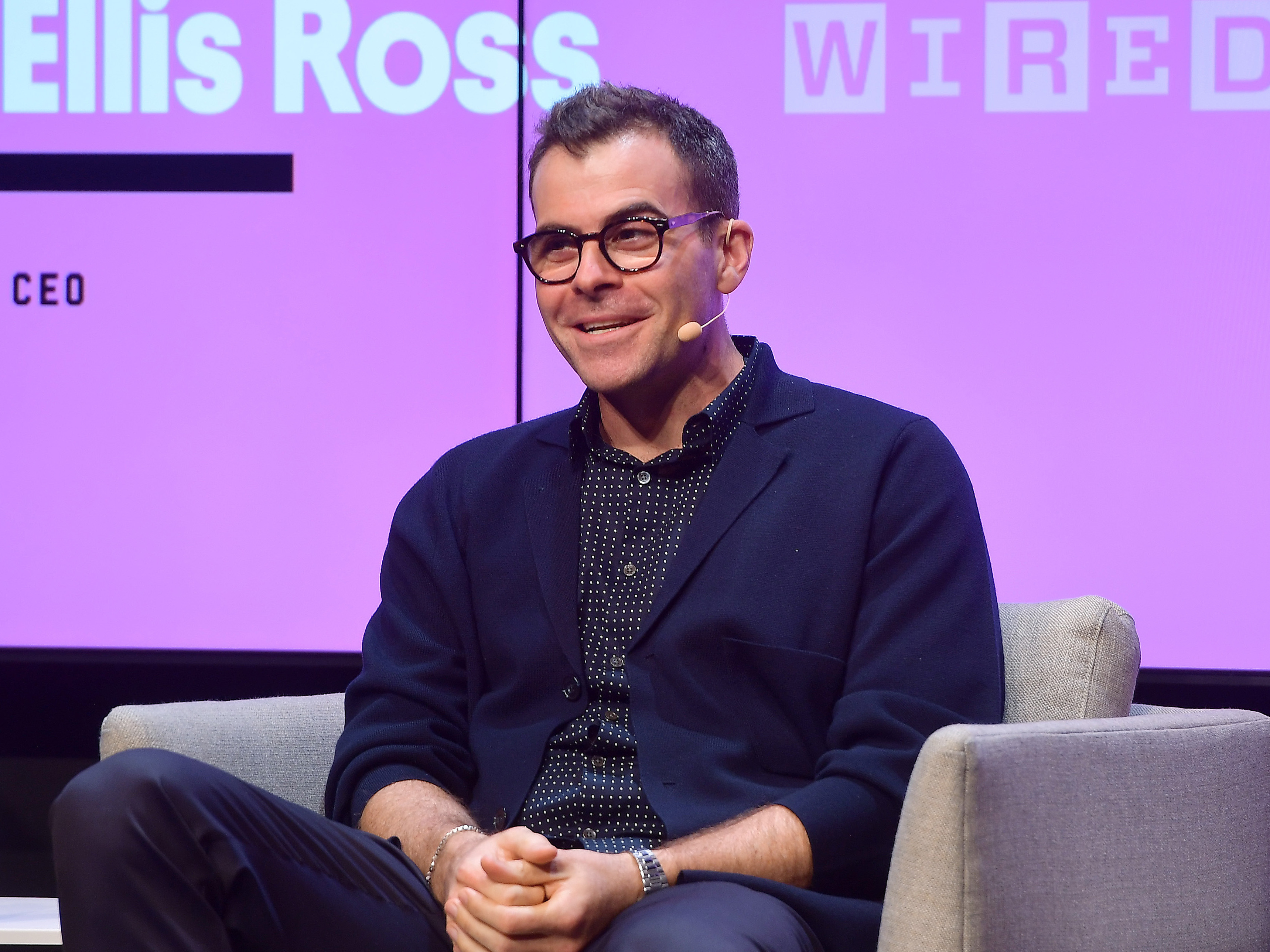 Instagram's Adam Mosseri speaks onstage at the WIRED25 Summit 2019 in San Francisco. He said some users will no longer see the "like" counter, but it won't impact "the whole U.S. at once."