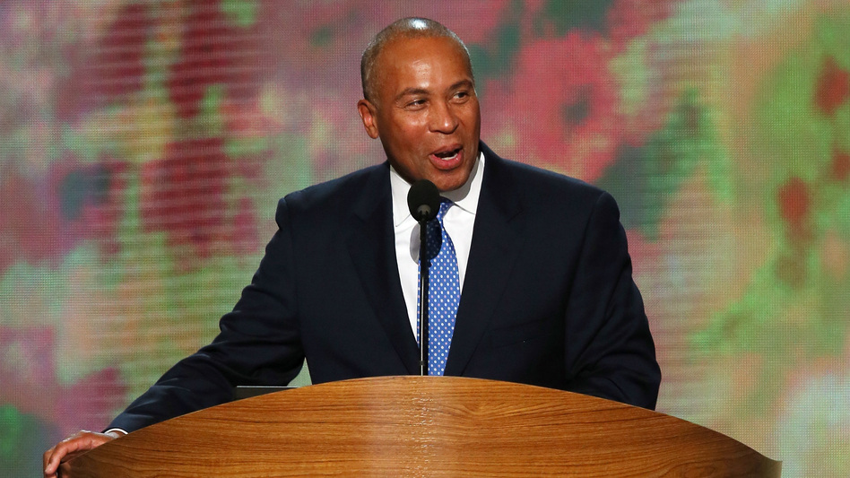 Then-Massachusetts Gov. Deval Patrick speaks at the 2012 Democratic National Convention in Charlotte, N.C. Deval has announced he will enter the 2020 presidential race. (Alex Wong/Getty Images)
