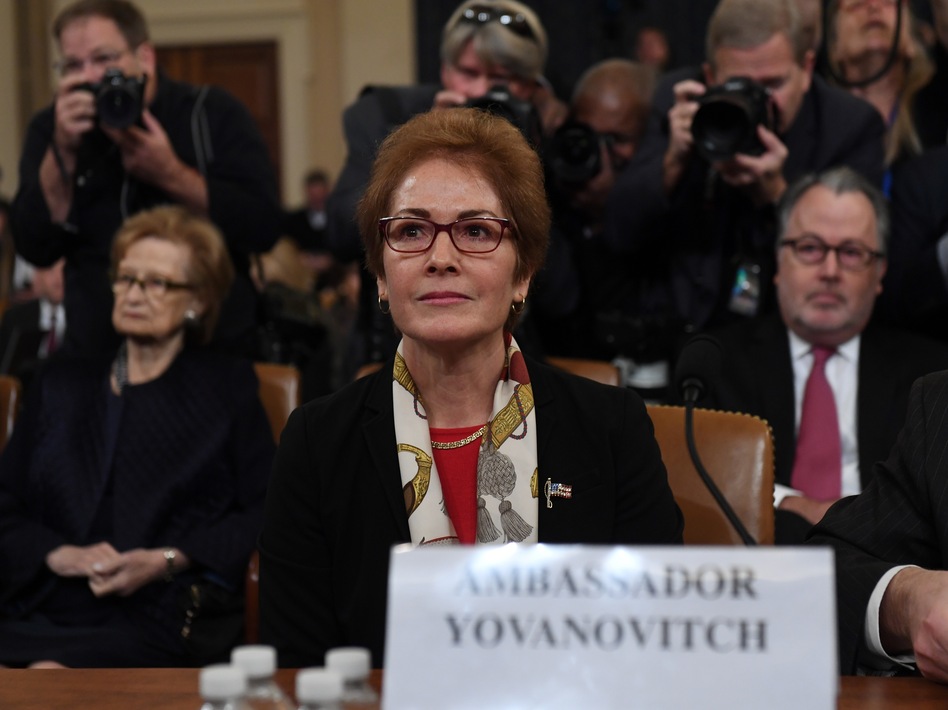 Former U.S. Ambassador to the Ukraine Marie Yovanovitch testifies during the second public hearing of the House impeachment inquiry. (Saul Loeb/AFP via Getty Images)