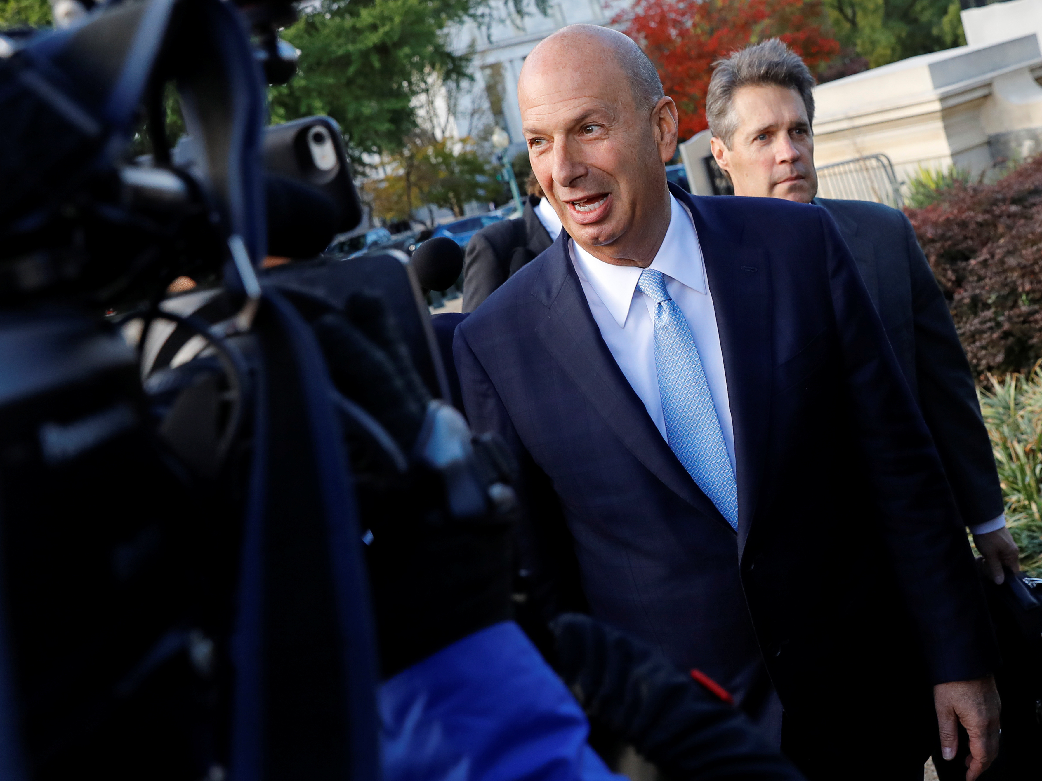 Hotel owner Gordon Sondland, who is scheduled to testify before Congress on Wednesday, is a pivotal witness in the impeachment inquiry. (Reuters)