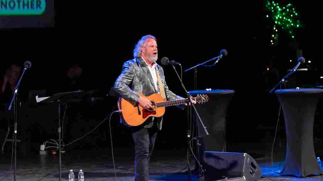 Robert Earl Keen performs on Ask Me Another at the Aztec Theatre in San Antonio, Texas.