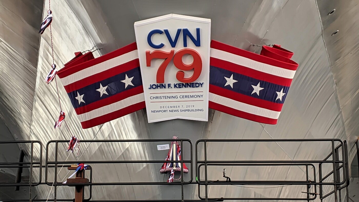 A Day For Shipbuilders: Caroline Kennedy Christens The USS John F. Kennedy