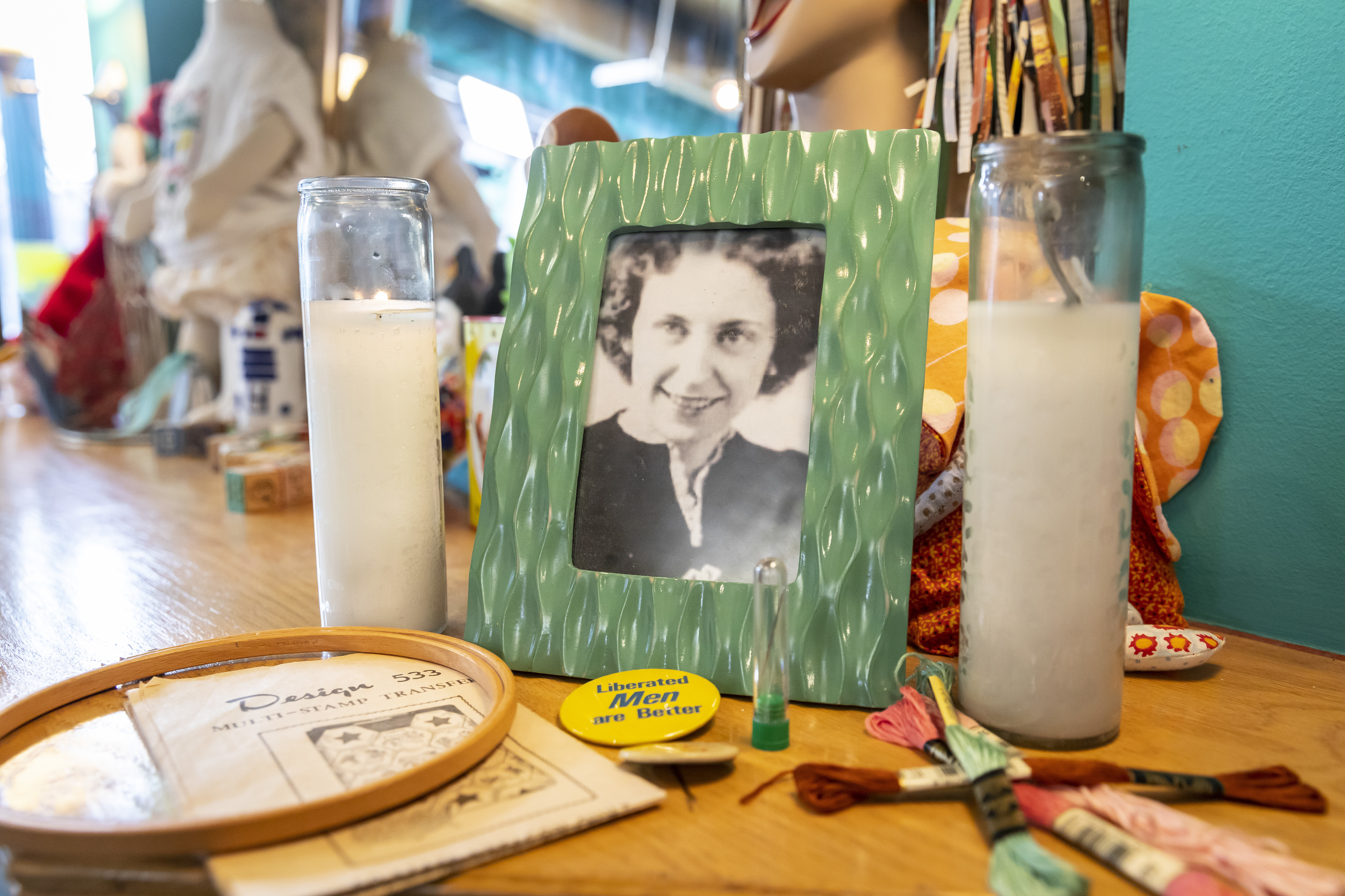 Rita Smith, pictured, started the quilt that Shannon Downey found at an estate sale.
