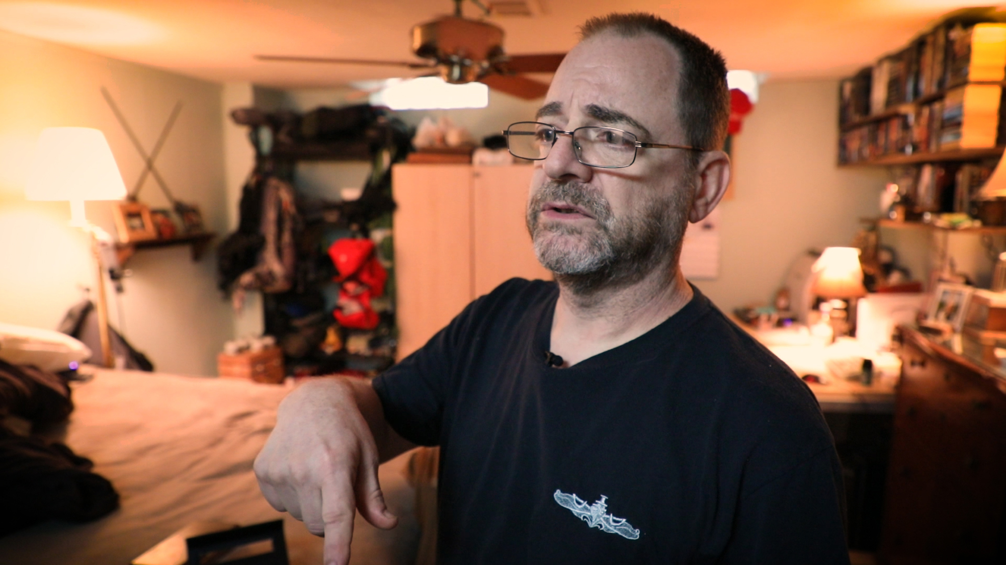 Paul Lubell used to vape medical marijuana to manage his chronic back and neck pain, instead of using opioid medications. Now, after getting hospitalized for lung sickness, he doesn't vape. (ideastream)