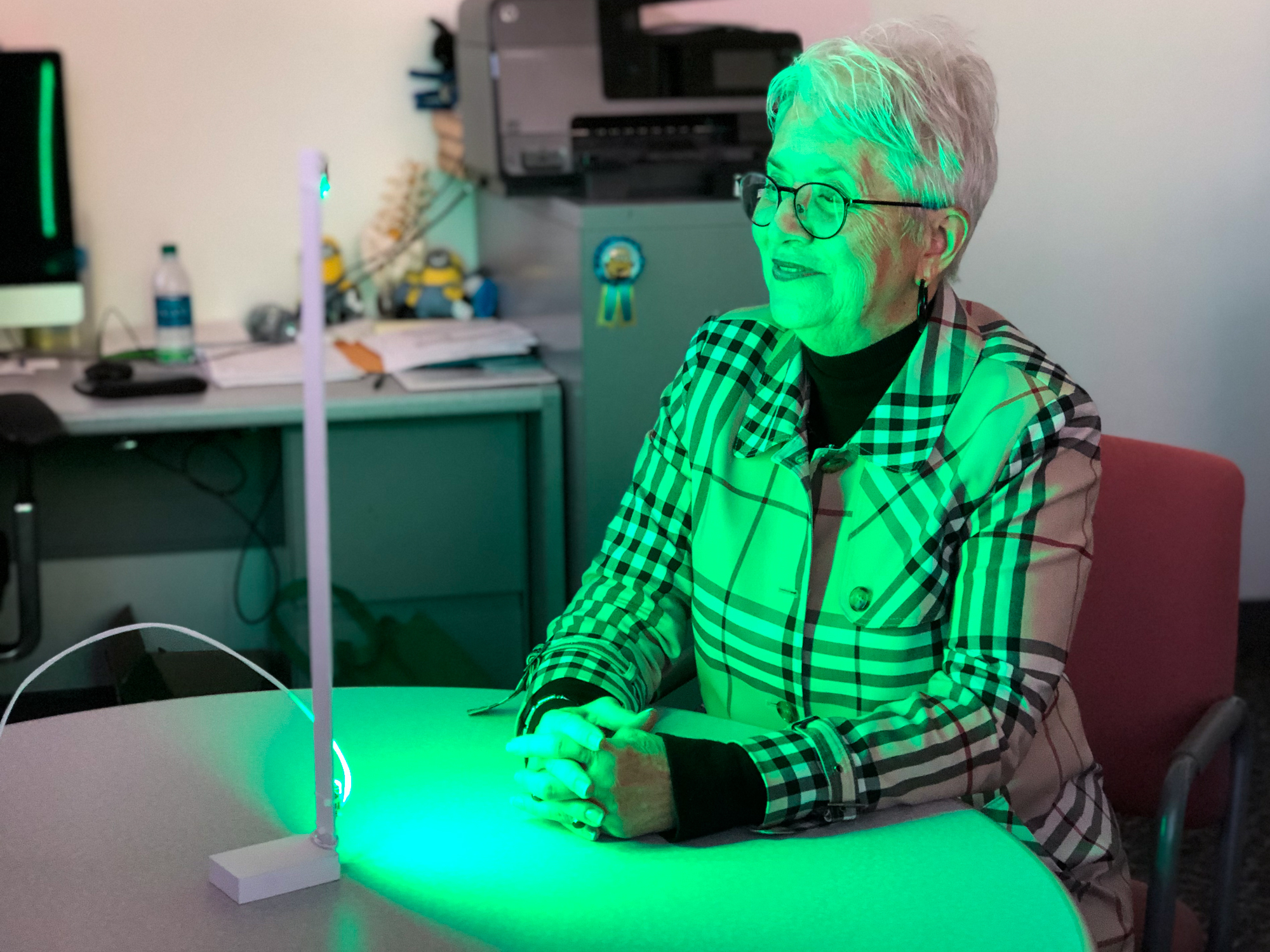 green led light therapy for migraines